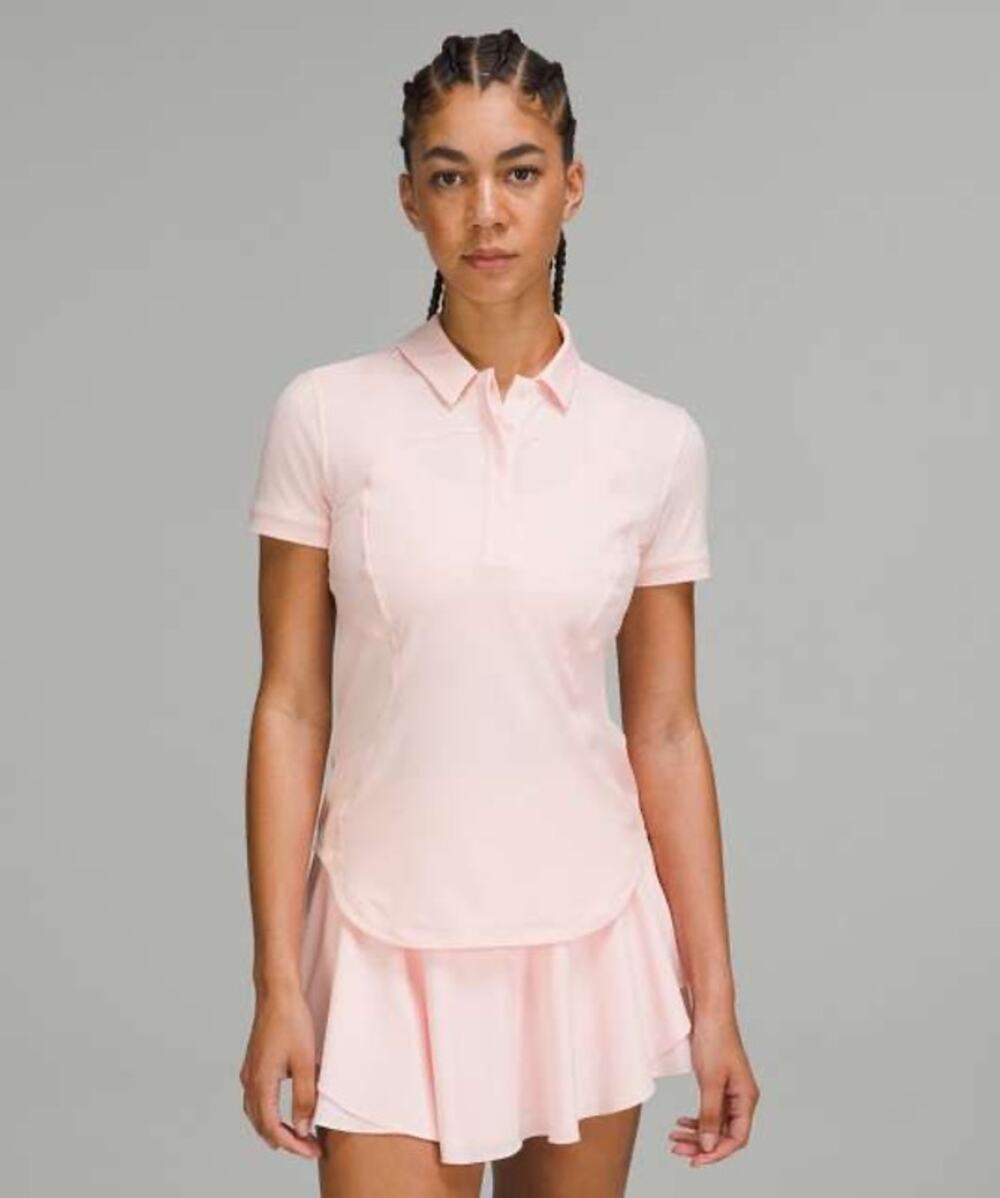 Lululemon Quick-Drying Pink Polo Shirt - Women's Size 12 (Est.)